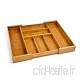 Seville Classics Range-couverts extensible-Bambou-Organiseur de tiroir-Garden - B002QC4LRS